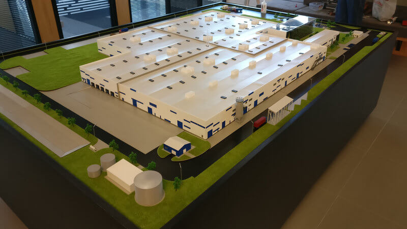 1200 Ölçek Fabrika Maketi